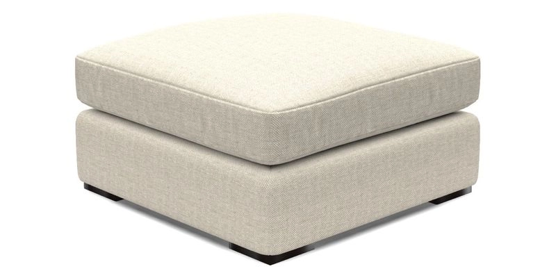 Stockbridge Combi Footstool in Two Tone Plain Biscuit