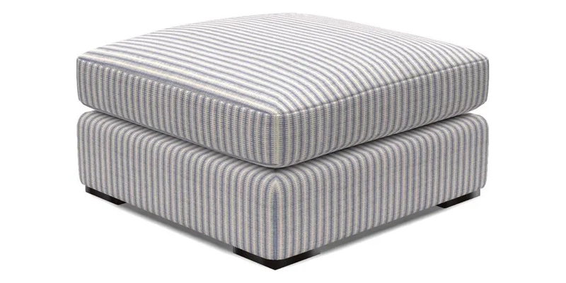 Stockbridge Combi Footstool in Two Tone Plain Biscuit