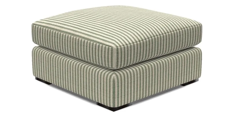 Stockbridge Combi Footstool in Two Tone Plain Biscuit