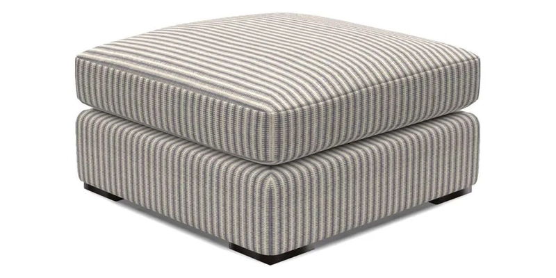 Stockbridge Combi Footstool in Two Tone Plain Biscuit