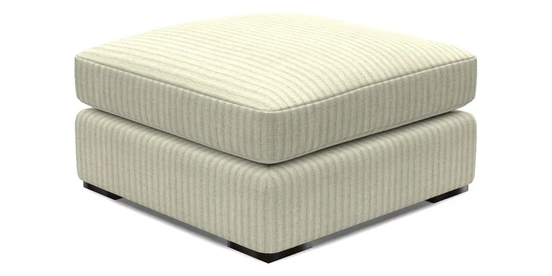 Stockbridge Combi Footstool in Two Tone Plain Biscuit