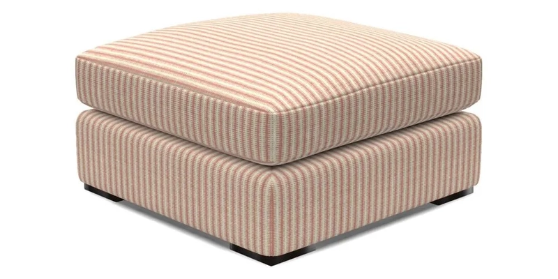 Stockbridge Combi Footstool in Two Tone Plain Biscuit
