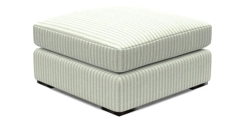 Stockbridge Combi Footstool in Two Tone Plain Biscuit