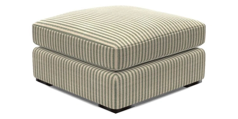 Stockbridge Combi Footstool in Two Tone Plain Biscuit