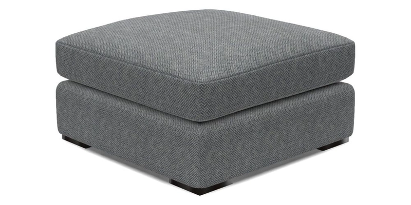 Stockbridge Combi Footstool in Two Tone Plain Biscuit