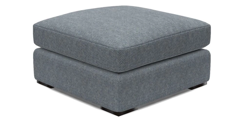Stockbridge Combi Footstool in Two Tone Plain Biscuit