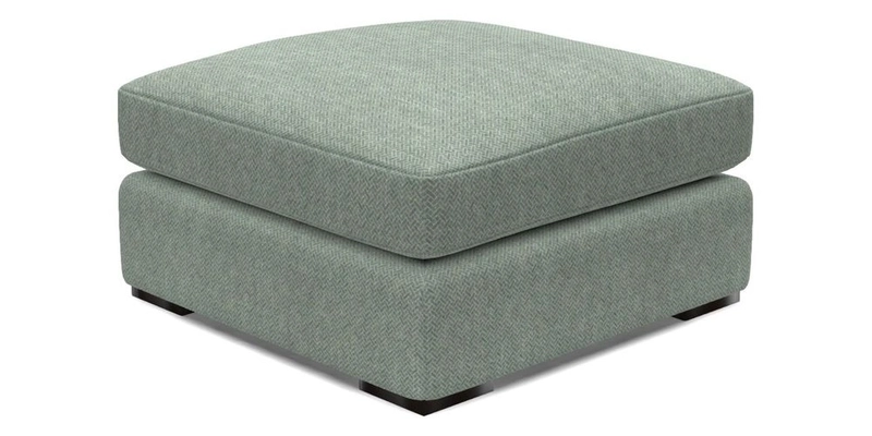 Stockbridge Combi Footstool in Two Tone Plain Biscuit