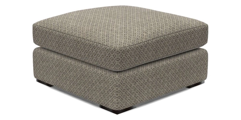 Stockbridge Combi Footstool in Two Tone Plain Biscuit