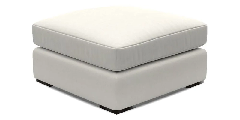 Stockbridge Combi Footstool in Two Tone Plain Biscuit