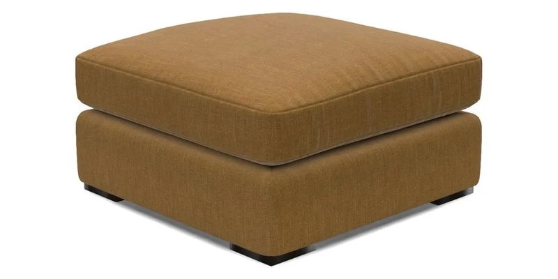 Stockbridge Combi Footstool in Two Tone Plain Biscuit