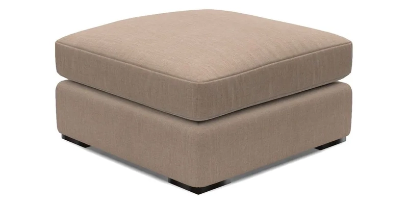 Stockbridge Combi Footstool in Two Tone Plain Biscuit