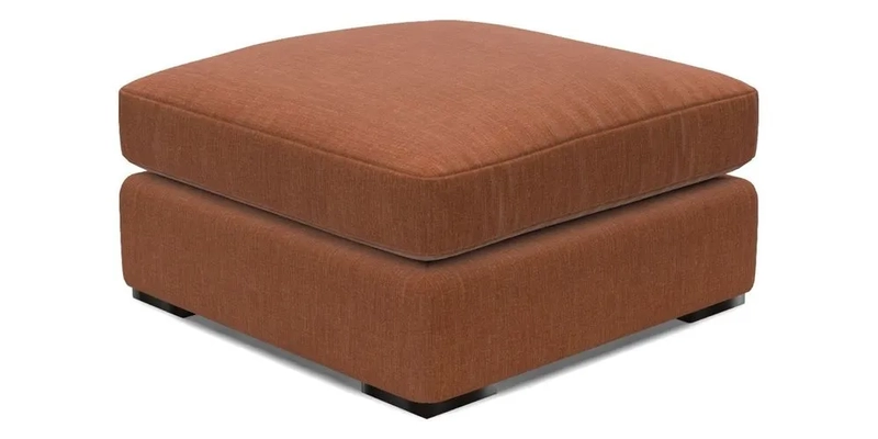 Stockbridge Combi Footstool in Two Tone Plain Biscuit