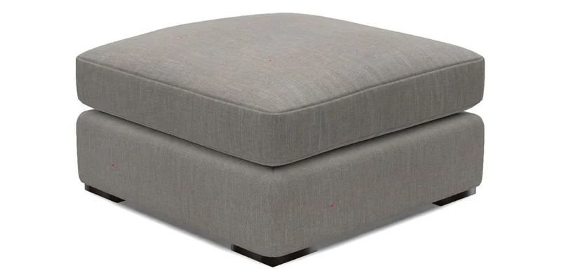 Stockbridge Combi Footstool in Two Tone Plain Biscuit