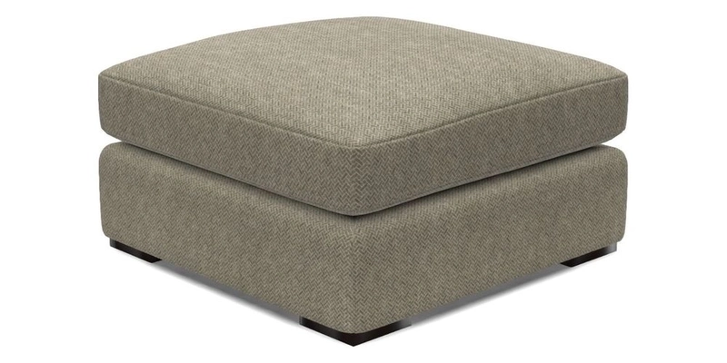 Stockbridge Combi Footstool in Two Tone Plain Biscuit