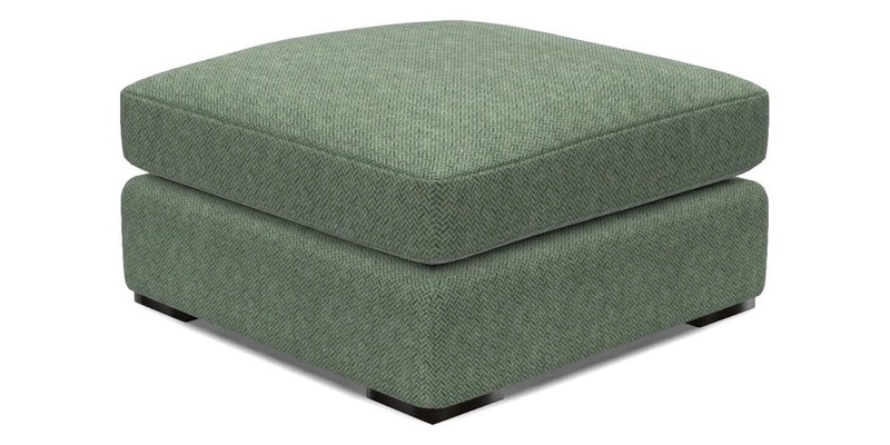 Stockbridge Combi Footstool in Two Tone Plain Biscuit