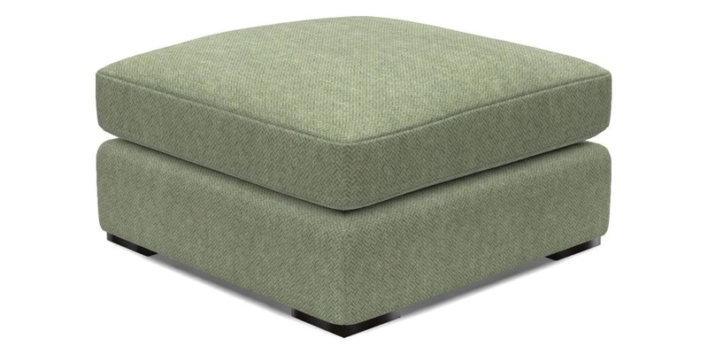 Stockbridge Combi Footstool in Two Tone Plain Biscuit