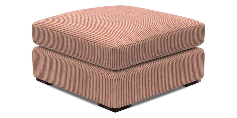 Stockbridge Combi Footstool in Two Tone Plain Biscuit