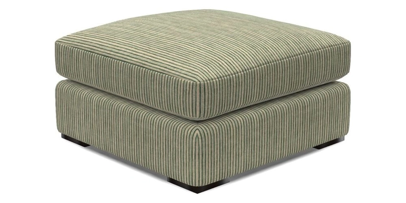 Stockbridge Combi Footstool in Two Tone Plain Biscuit