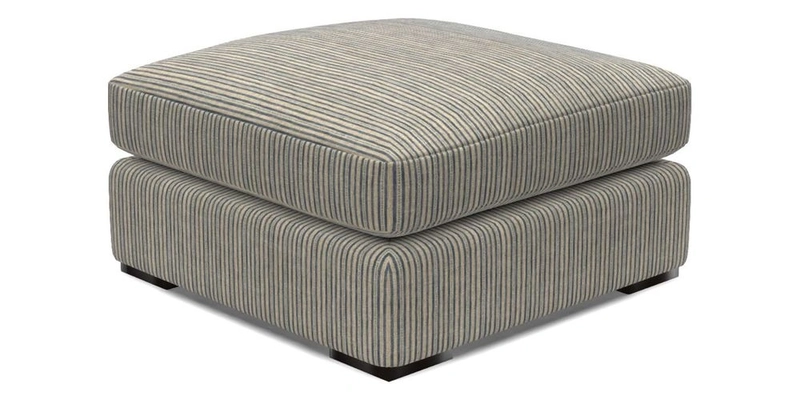 Stockbridge Combi Footstool in Two Tone Plain Biscuit
