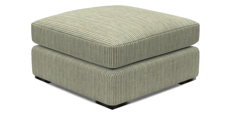 Stockbridge Combi Footstool in Two Tone Plain Biscuit