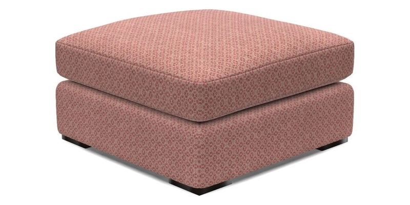 Stockbridge Combi Footstool in Two Tone Plain Biscuit