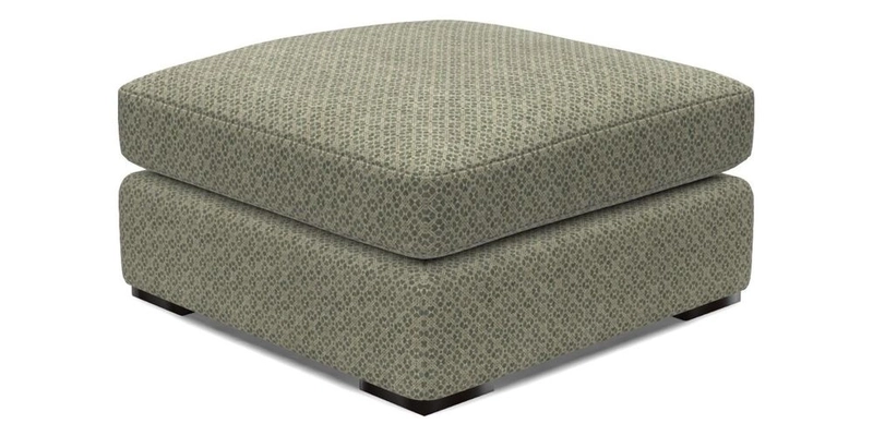 Stockbridge Combi Footstool in Two Tone Plain Biscuit