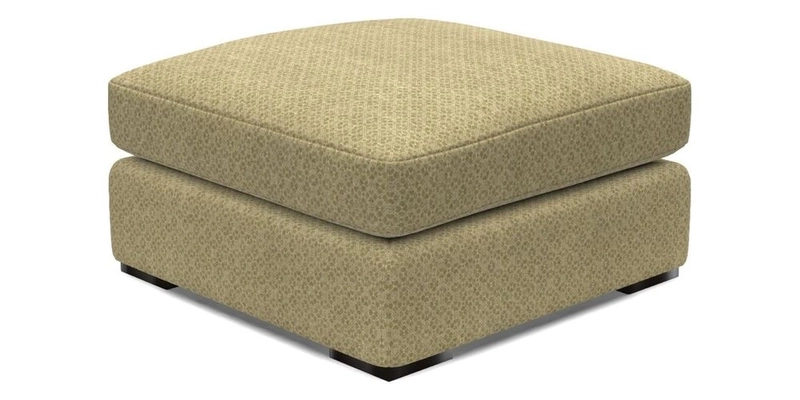Stockbridge Combi Footstool in Two Tone Plain Biscuit