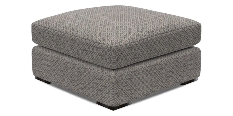 Stockbridge Combi Footstool in Two Tone Plain Biscuit