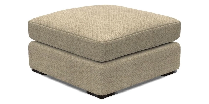 Stockbridge Combi Footstool in Two Tone Plain Biscuit