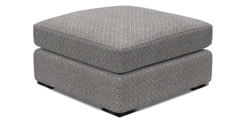 Stockbridge Combi Footstool in Two Tone Plain Biscuit