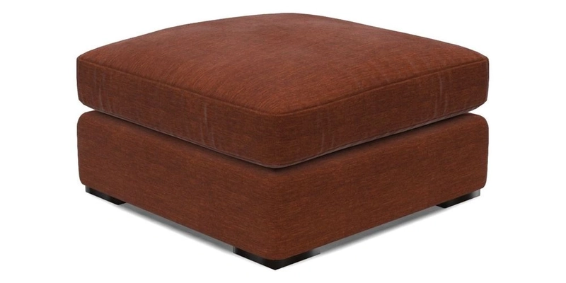Stockbridge Combi Footstool in Two Tone Plain Biscuit
