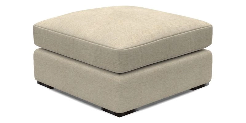 Stockbridge Combi Footstool in Two Tone Plain Biscuit