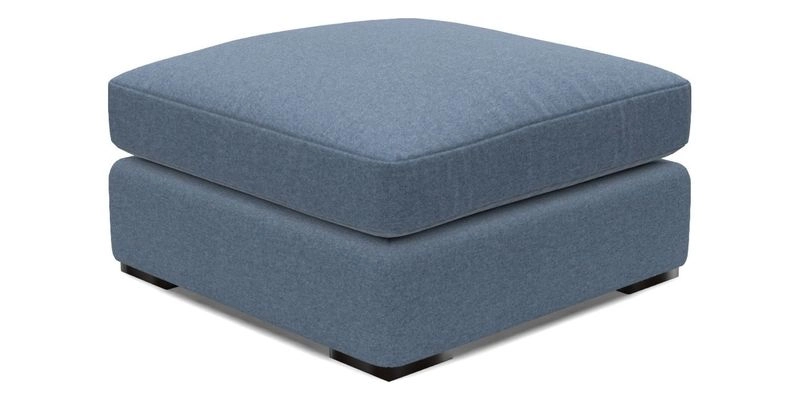 Stockbridge Combi Footstool in Two Tone Plain Biscuit