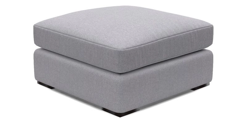 Stockbridge Combi Footstool in Two Tone Plain Biscuit