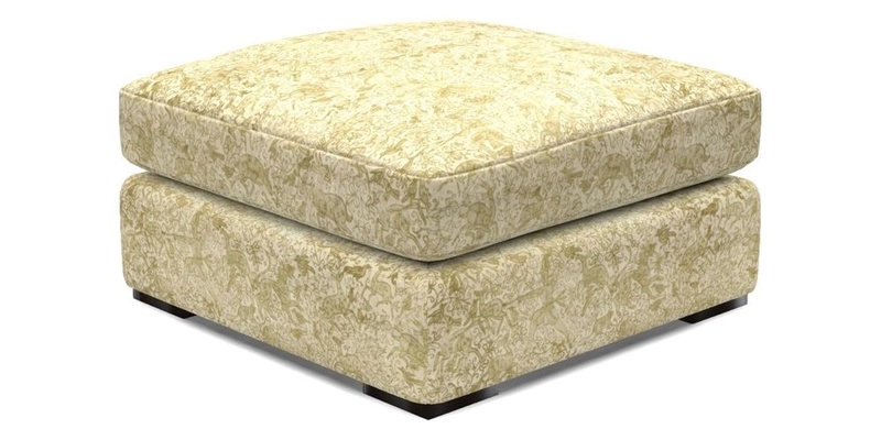 Stockbridge Combi Footstool in Two Tone Plain Biscuit