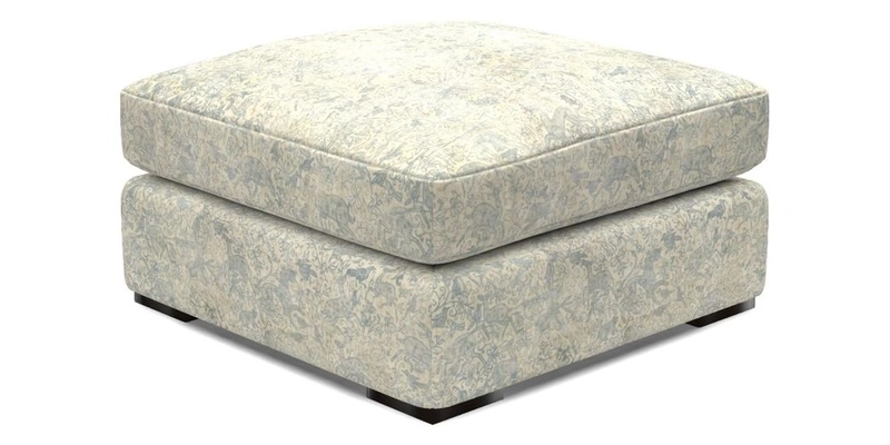 Stockbridge Combi Footstool in Two Tone Plain Biscuit