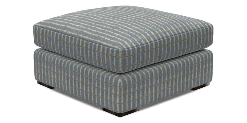 Stockbridge Combi Footstool in Two Tone Plain Biscuit
