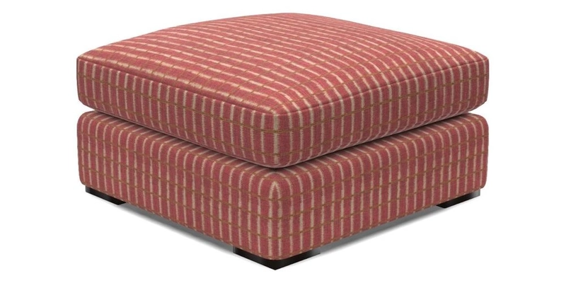 Stockbridge Combi Footstool in Two Tone Plain Biscuit