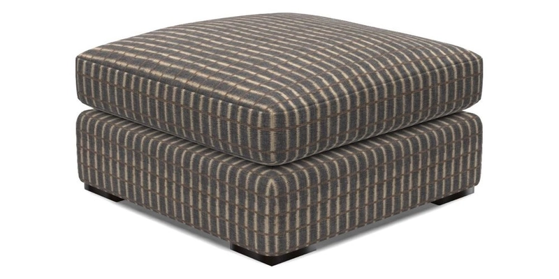 Stockbridge Combi Footstool in Two Tone Plain Biscuit