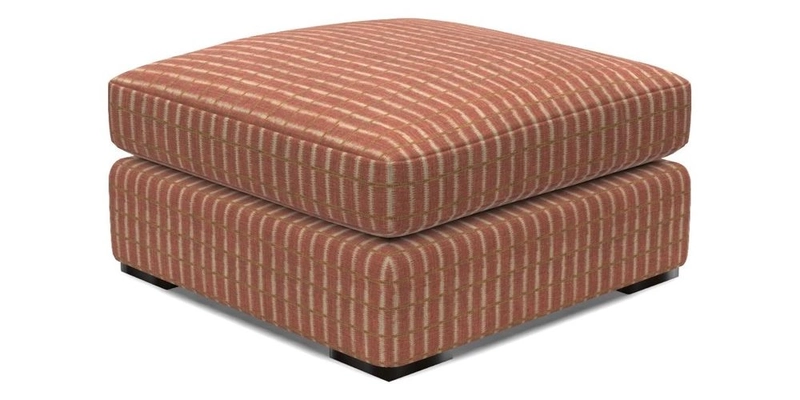 Stockbridge Combi Footstool in Two Tone Plain Biscuit