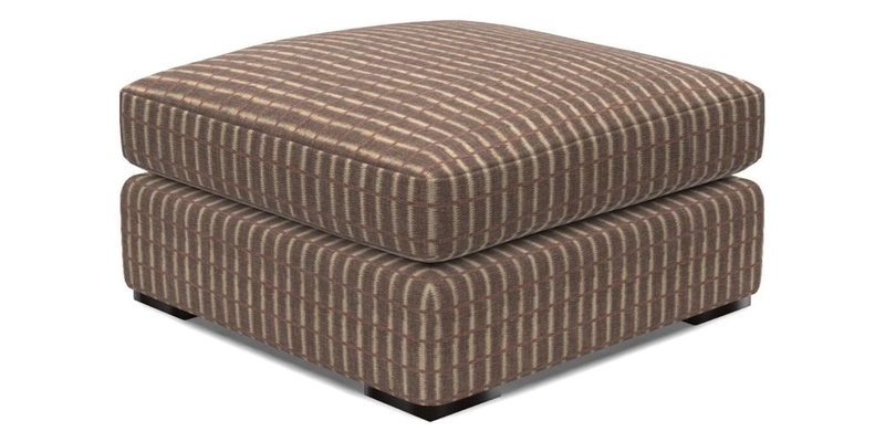 Stockbridge Combi Footstool in Two Tone Plain Biscuit