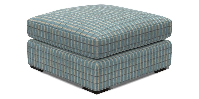 Stockbridge Combi Footstool in Two Tone Plain Biscuit