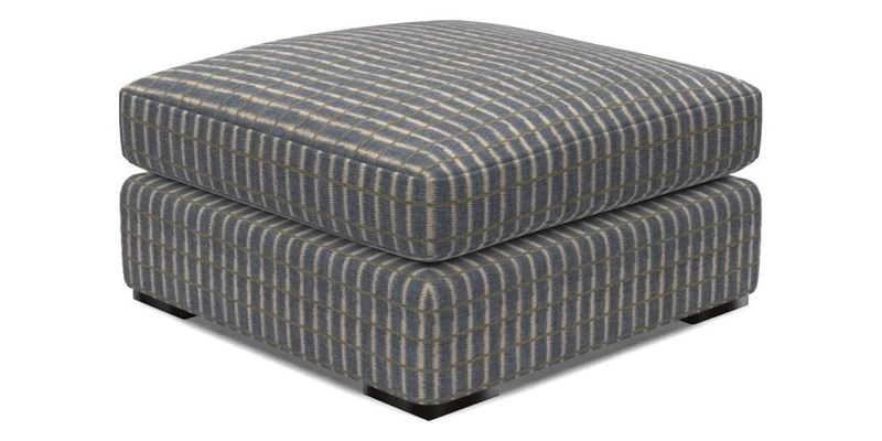 Stockbridge Combi Footstool in Two Tone Plain Biscuit