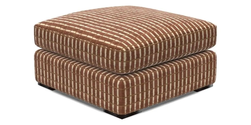 Stockbridge Combi Footstool in Two Tone Plain Biscuit