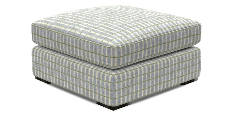 Stockbridge Combi Footstool in Two Tone Plain Biscuit