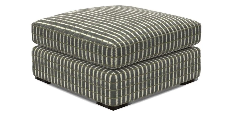 Stockbridge Combi Footstool in Two Tone Plain Biscuit