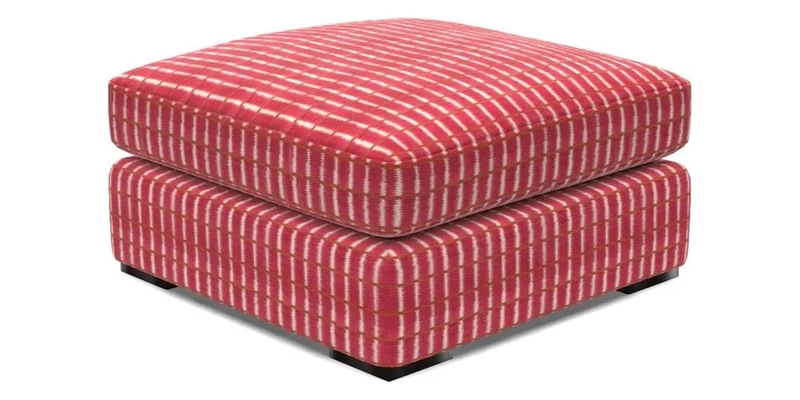 Stockbridge Combi Footstool in Two Tone Plain Biscuit