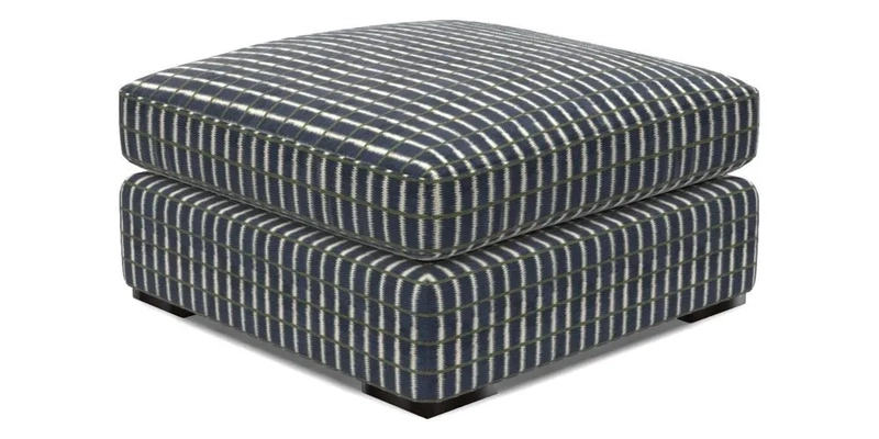 Stockbridge Combi Footstool in Two Tone Plain Biscuit