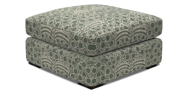 Stockbridge Combi Footstool in Two Tone Plain Biscuit