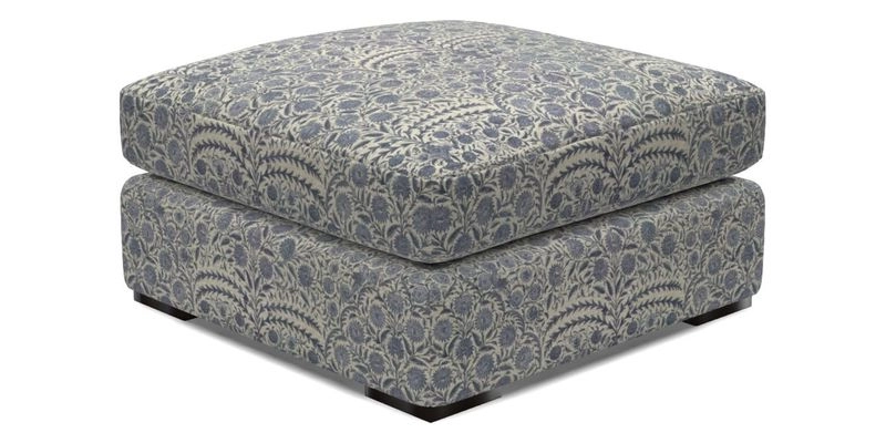 Stockbridge Combi Footstool in Two Tone Plain Biscuit